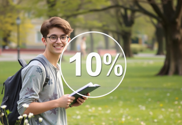Květnová sleva 10% pro studenty do 26 let